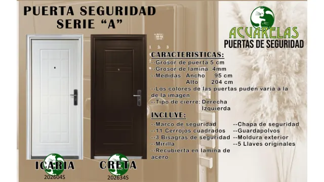 Referencia de puertas: Modelos de puertas