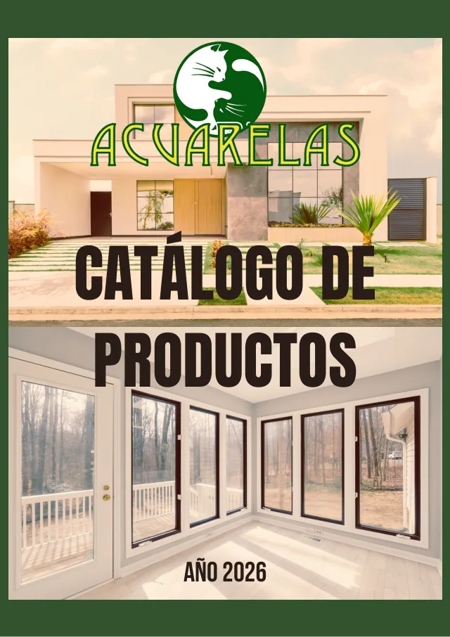 Portada del catálogo de productos Acuarelas 2026