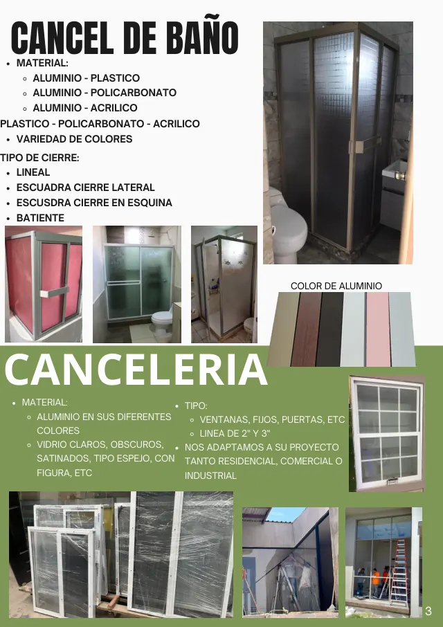 Página 5 del catálogo: Canceles de baño y cancelería