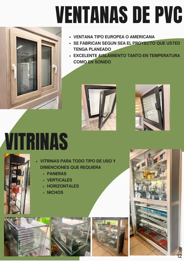 Página 14 del catálogo: Ventanas PVC y vitrinas