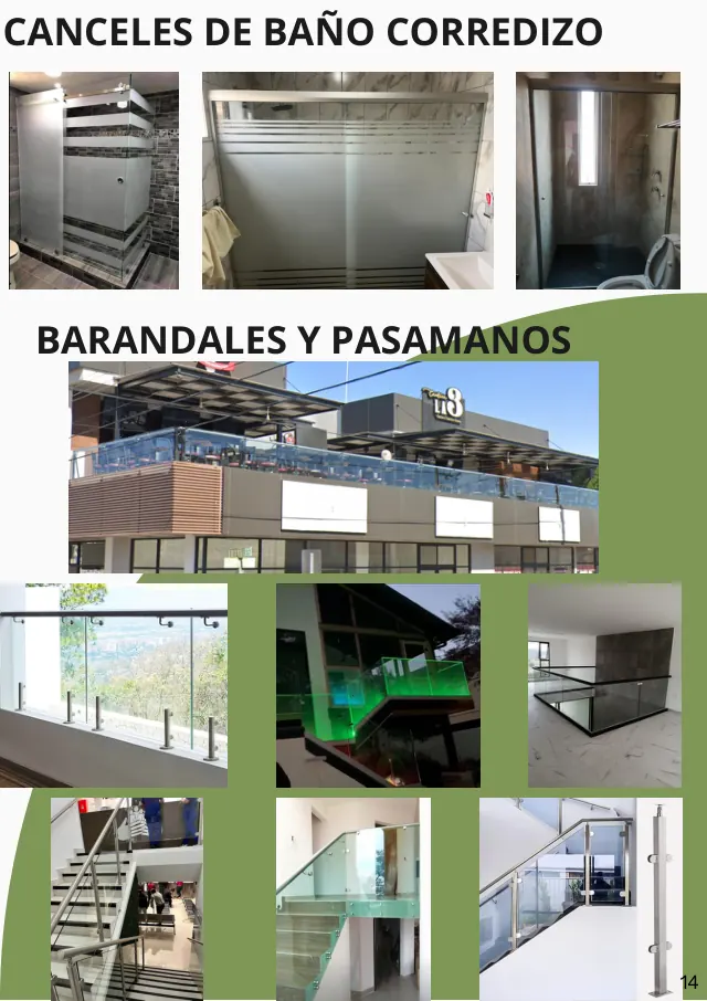 Página 16 del catálogo: Canceles corredizos y barandales